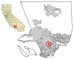 LA County Incorporated Areas Huntington Park highlighted